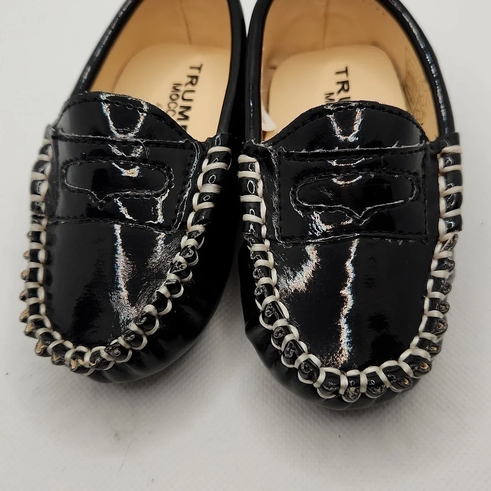 Trumpfit Moccasins Black Patent Size 6-12 months